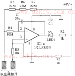 觸摸開關電路原理圖