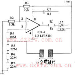 觸摸開關電路原理圖之三