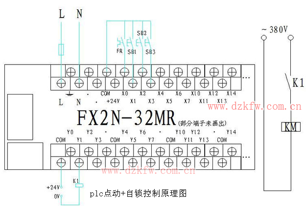 三菱PLC學習——點動+自鎖控制的PLC程序 - 白鷹 - 電氣技術中心