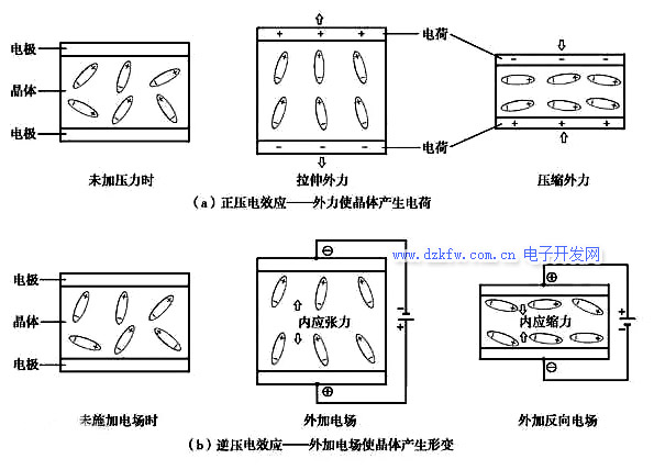 逆壓電效應和正壓電效應