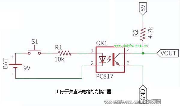 用于開關直流電路的光耦合器