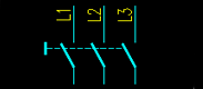 一個手動三極開關(guān)電氣符號 一個手動三極開關(guān)電氣符號